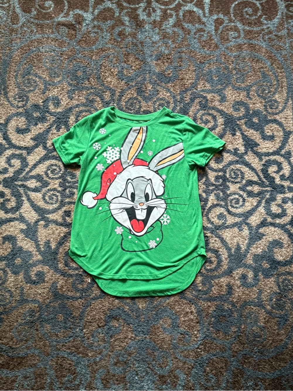 Green Bugs Bunny Holiday Short Sleeve Tee